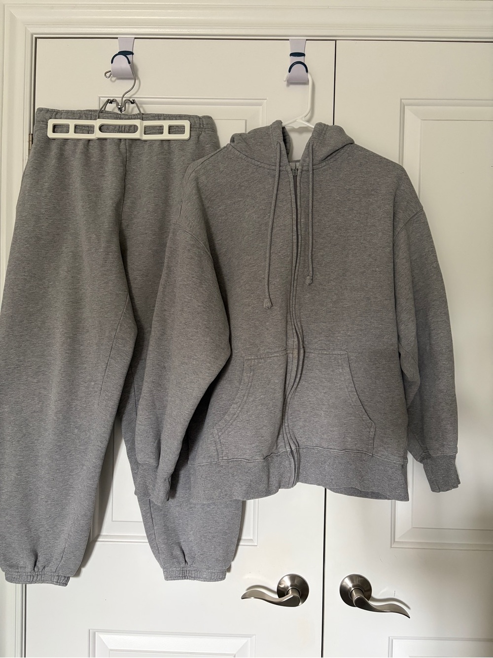 Aritzia TNA Sweat Set - Cozy Fleece Boyfriend Zip Hoodie & Mega Sweatpant